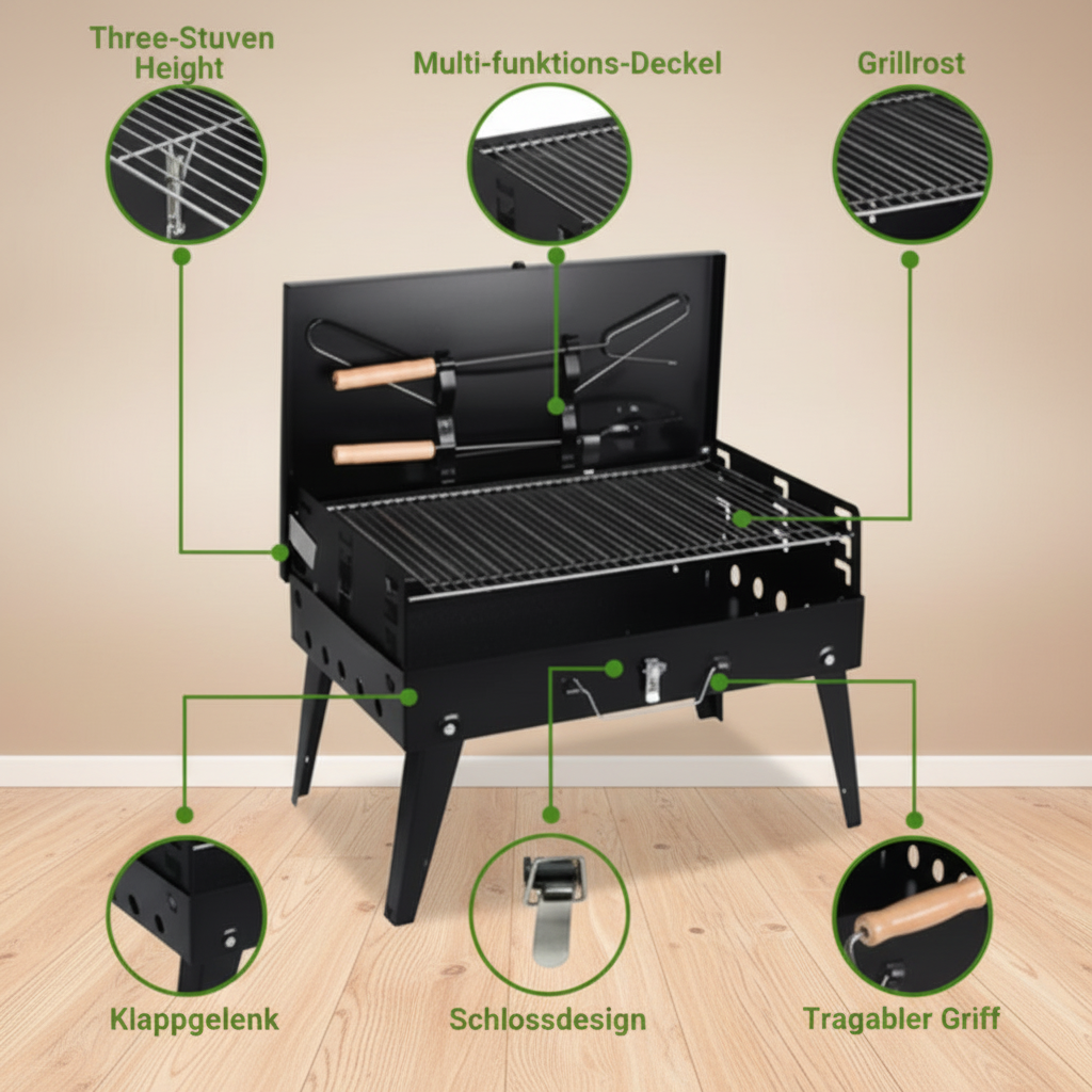 Terra Cook – Portable Foldable Charcoal Grill